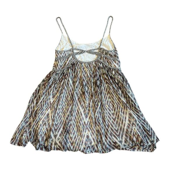 Free People Periscope Mini Babydoll Dress Spaghetti Strap Cutout Back Size Small - Picture 7 of 13
